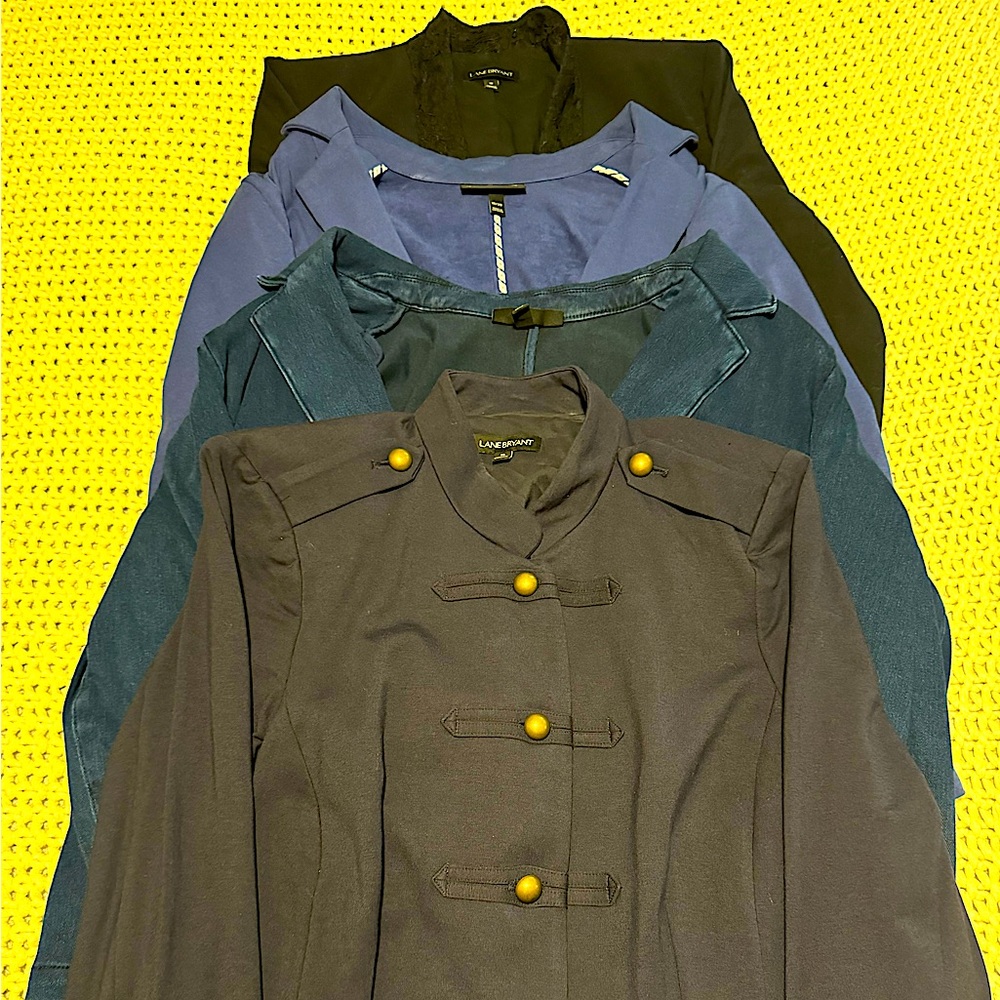 Lot of 4 Lane Bryant size 18/20 blazers.